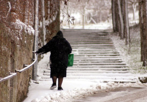 Neve e freddo polare a Campobasso .