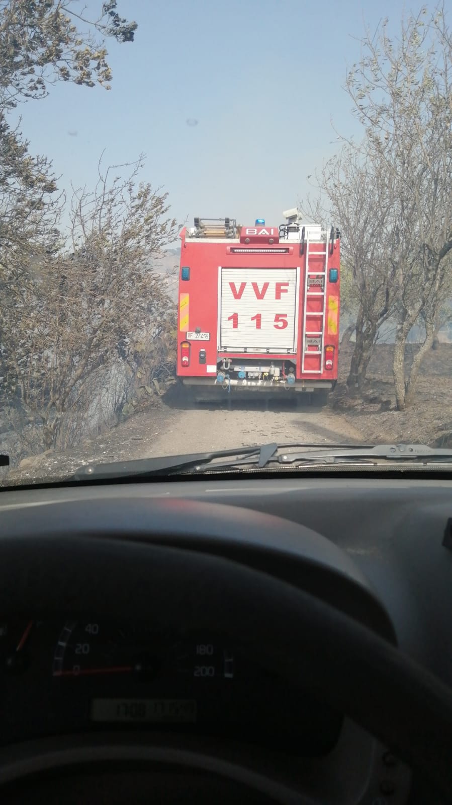 Rc Vasto Incendio Propagatosi Nelle Colline Di Gurnali Allopera I