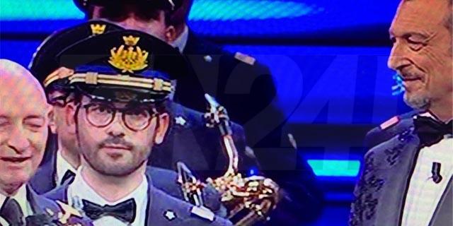 Il clarinetto calabrese Francesco Bertuccio a Sanremo con la banda