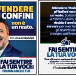 La Calabria scende in piazza a sostegno di Matteo Salvini nel processo Open Arms