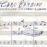 Lettere a Tito n. 582. Buon Natale con il canto “Caro Bambino” del 1969 nato nella Parrocchia di Badolato Marina (Cz)