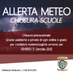 Locri: Allerta meteo: chiusura scuole per venerdì 17 gennaio 2025