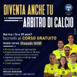 Al via il Corso Arbitri Sezionale: un’opportunità per giovani e appassionati di calcio